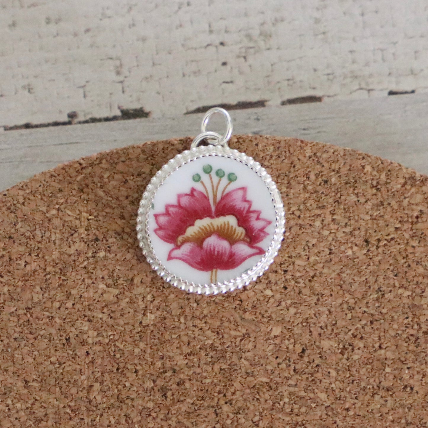 Raspberry Torte Pendant