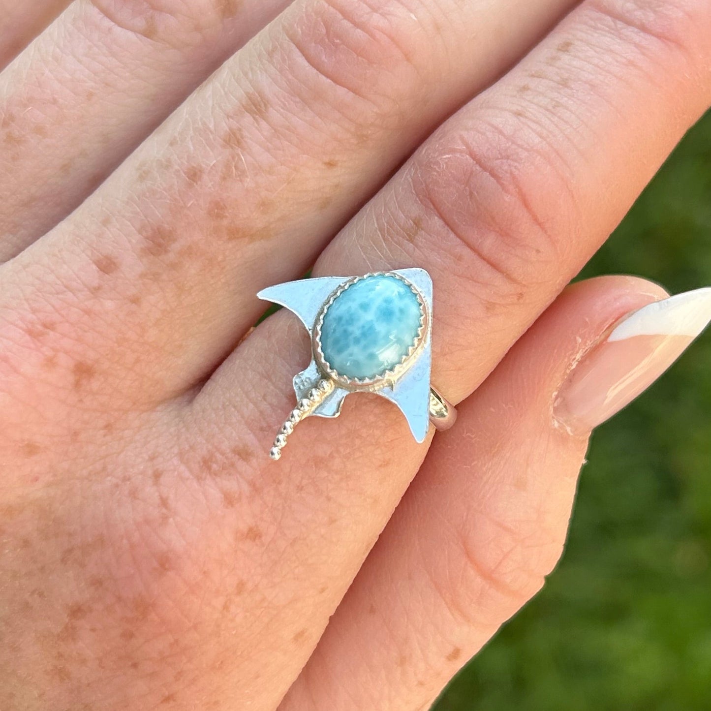 Larimar Stingray Ring