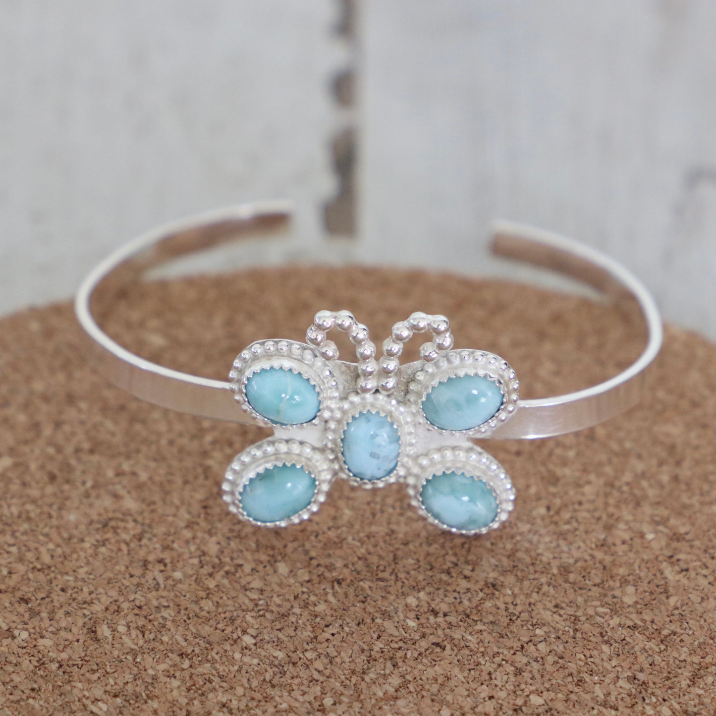Butterfly Blues Cuff Bracelet