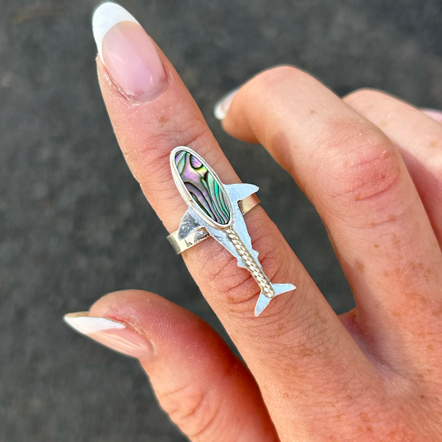 Abalone Shark Ring
