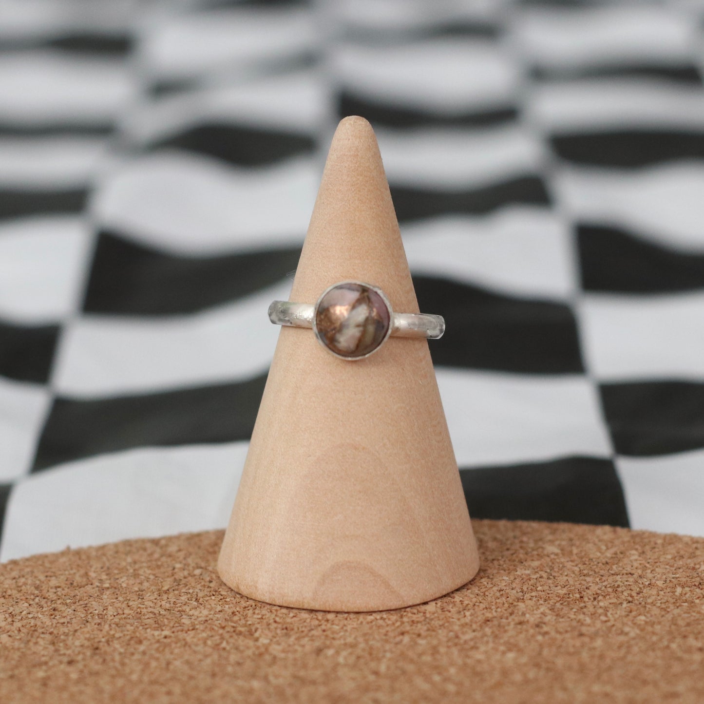 Pink Opal Copper Size 7