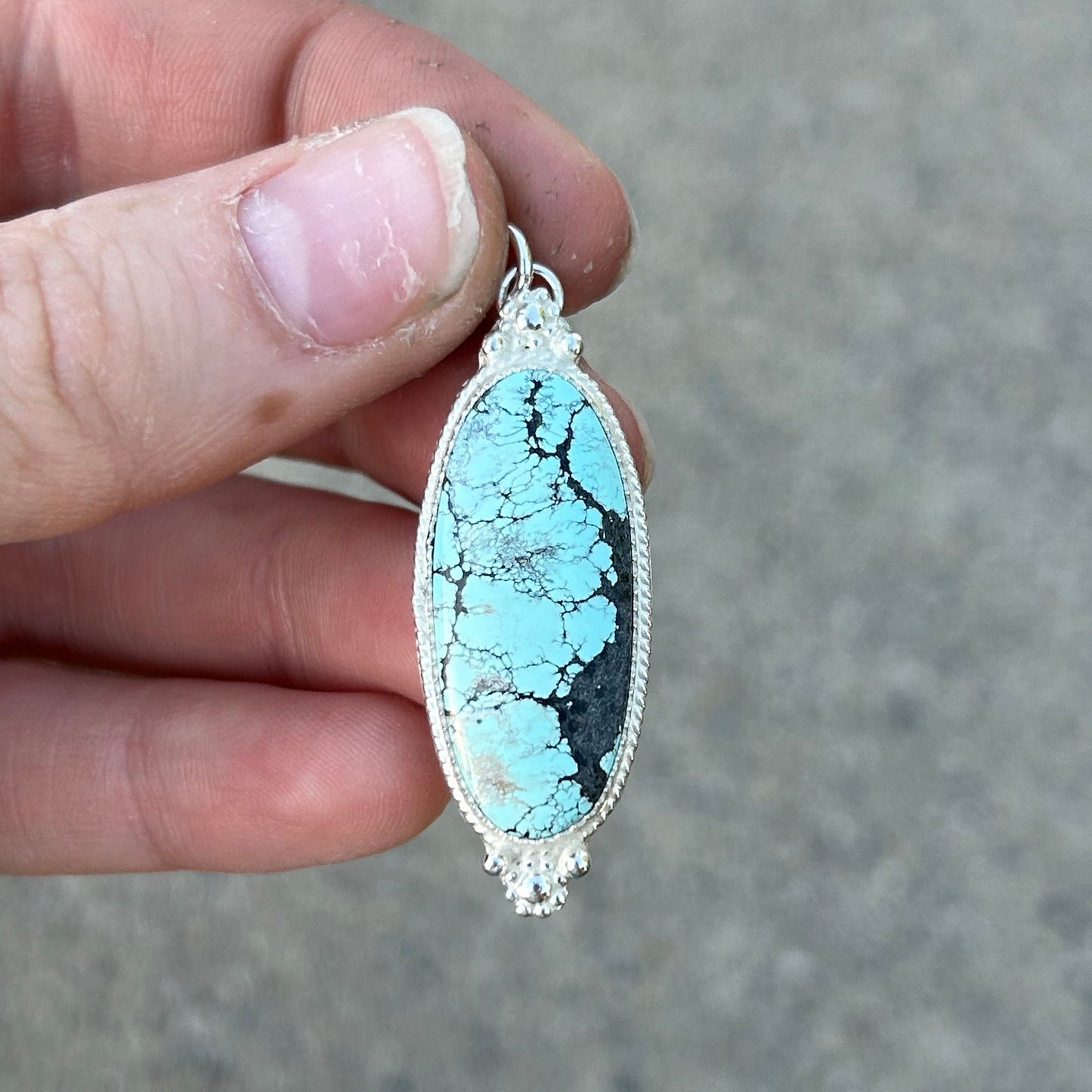 Hubei Turquoise Flower Pendant