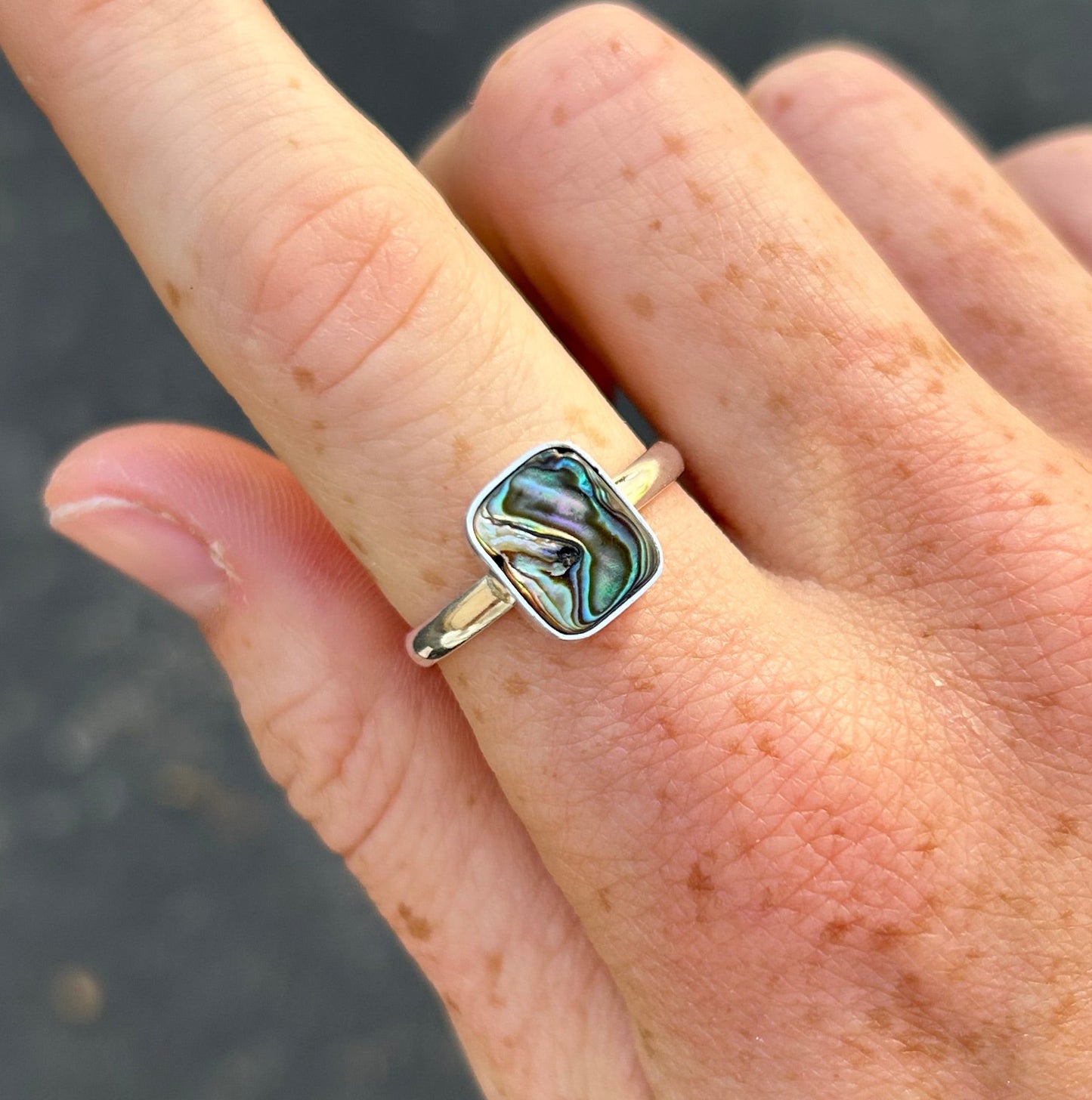 Abalone Ring Size 9.5