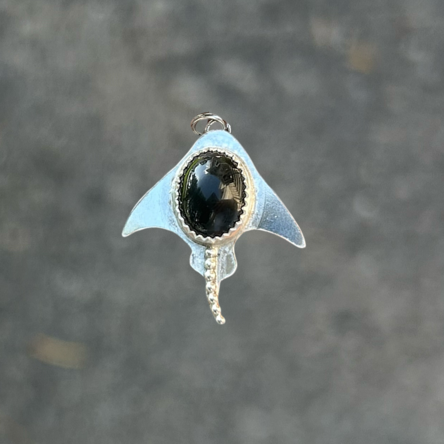 Midnight Stingray Pendant