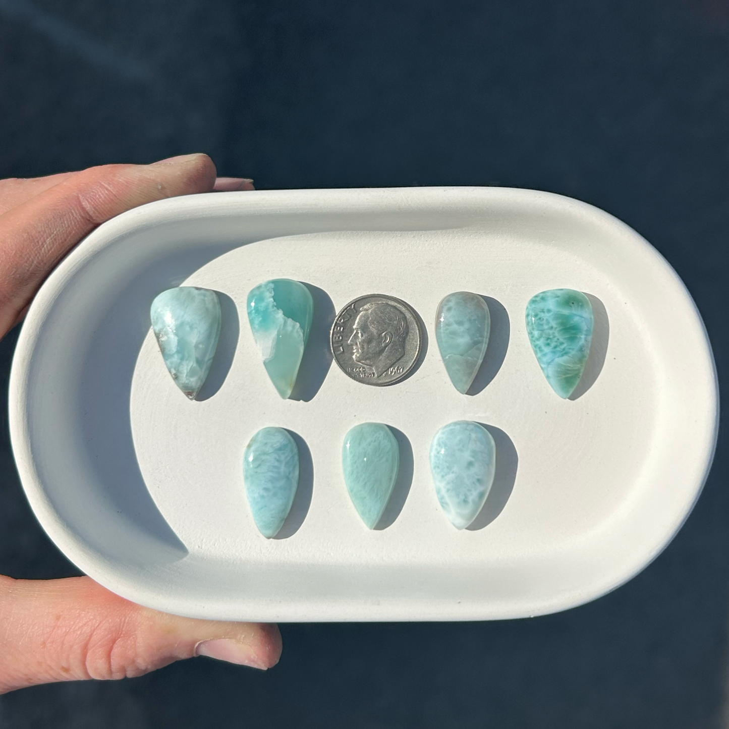 Larimar Manta Ray Pendant