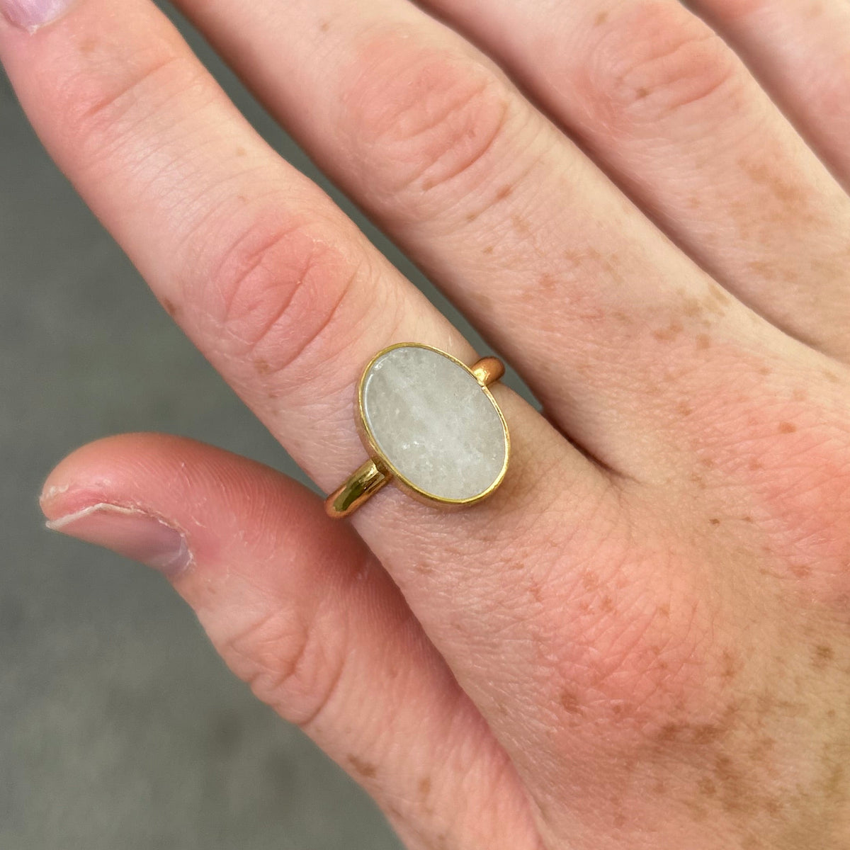 Natural Stone Ring Any Size