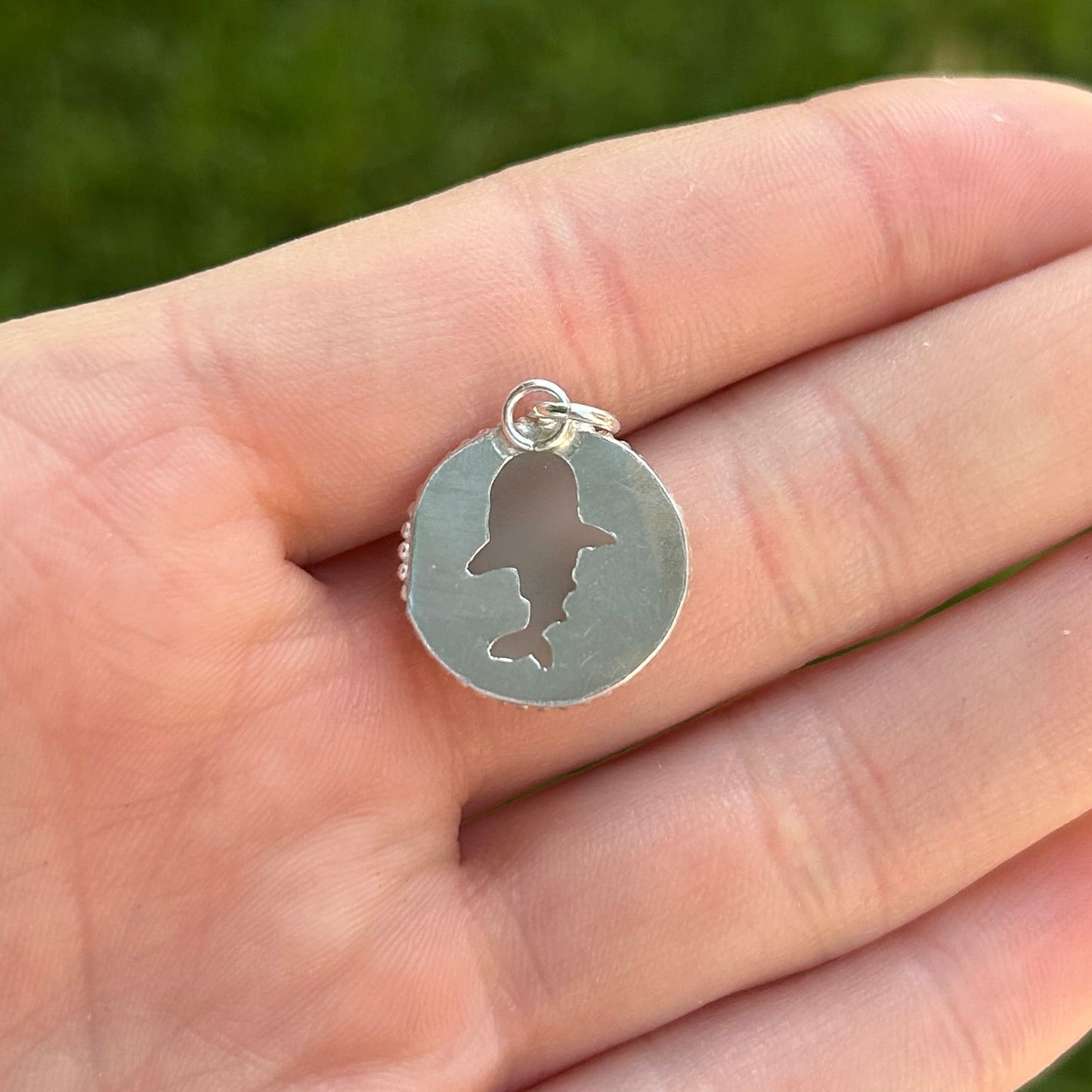 Sea glass Whale Shark Pendant