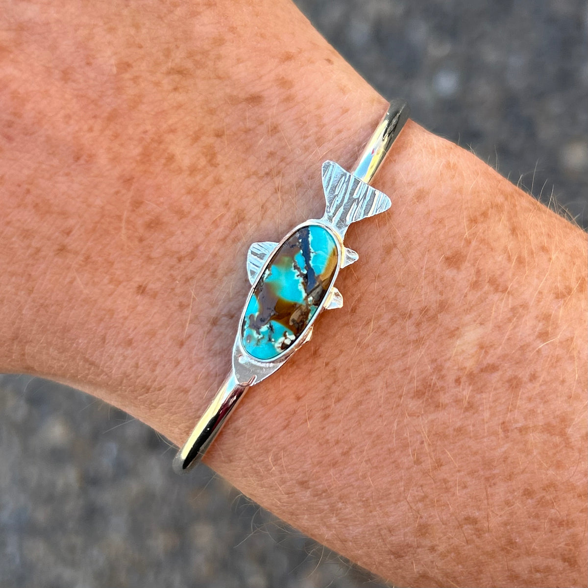Turquoise Fish Cuff