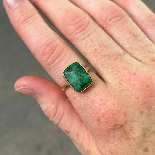 African Turquoise Ring Any Size