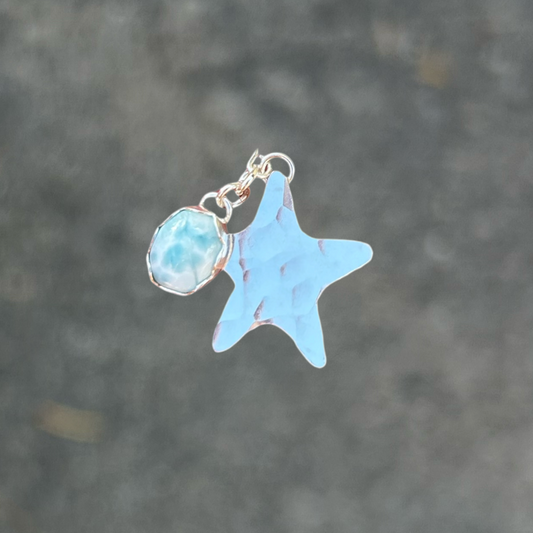 Larimar Starfish Pendant