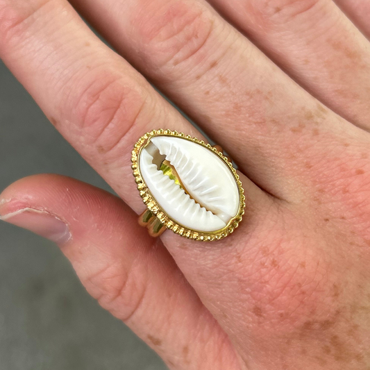 Cowrie Ring Any Size