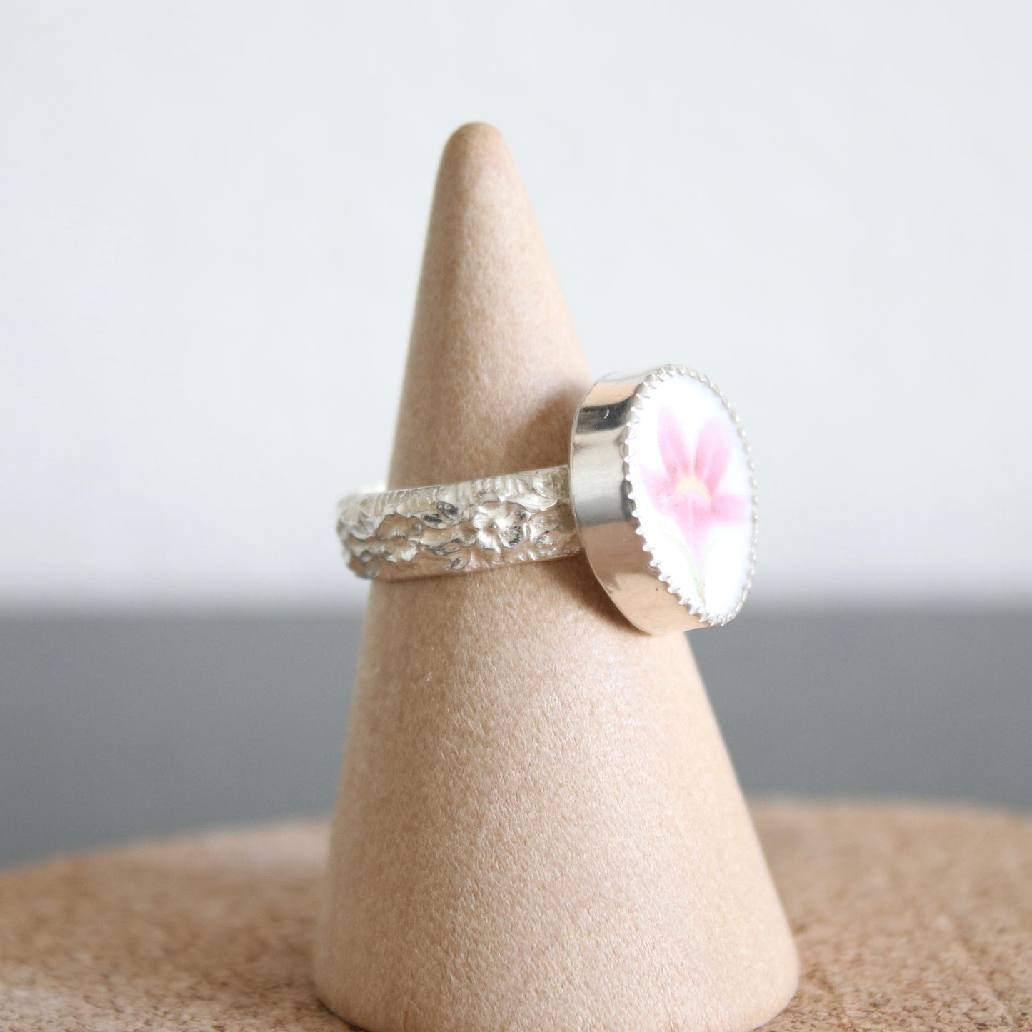 Pink Lilly Ring Any Size