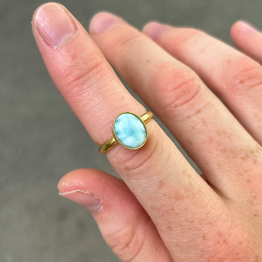 Larimar Ring Any Size