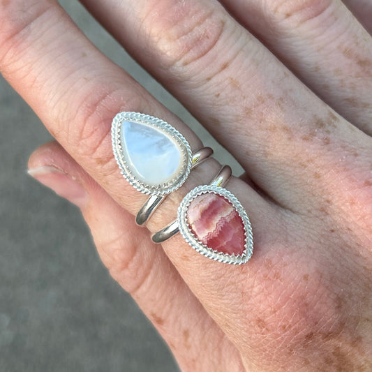 Rhodochrosite Pearl Double Stack Any Size