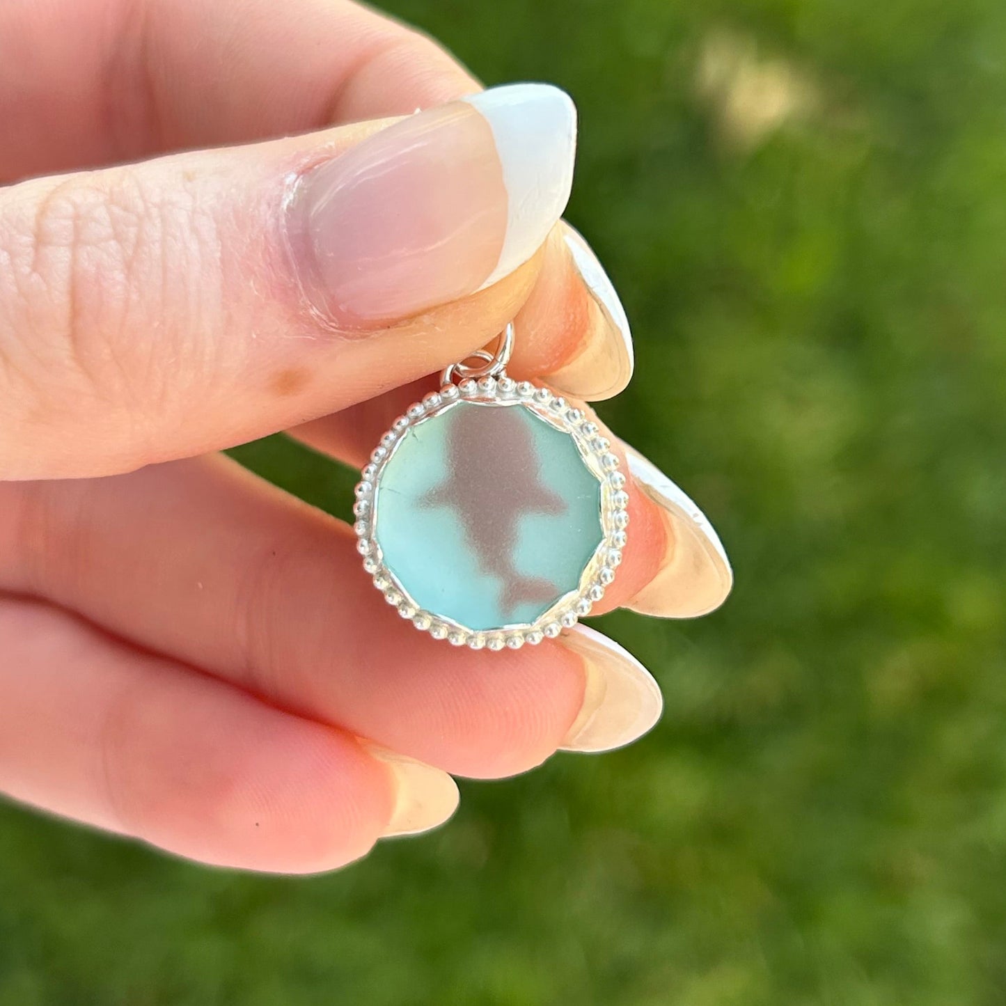 Sea glass Whale Shark Pendant