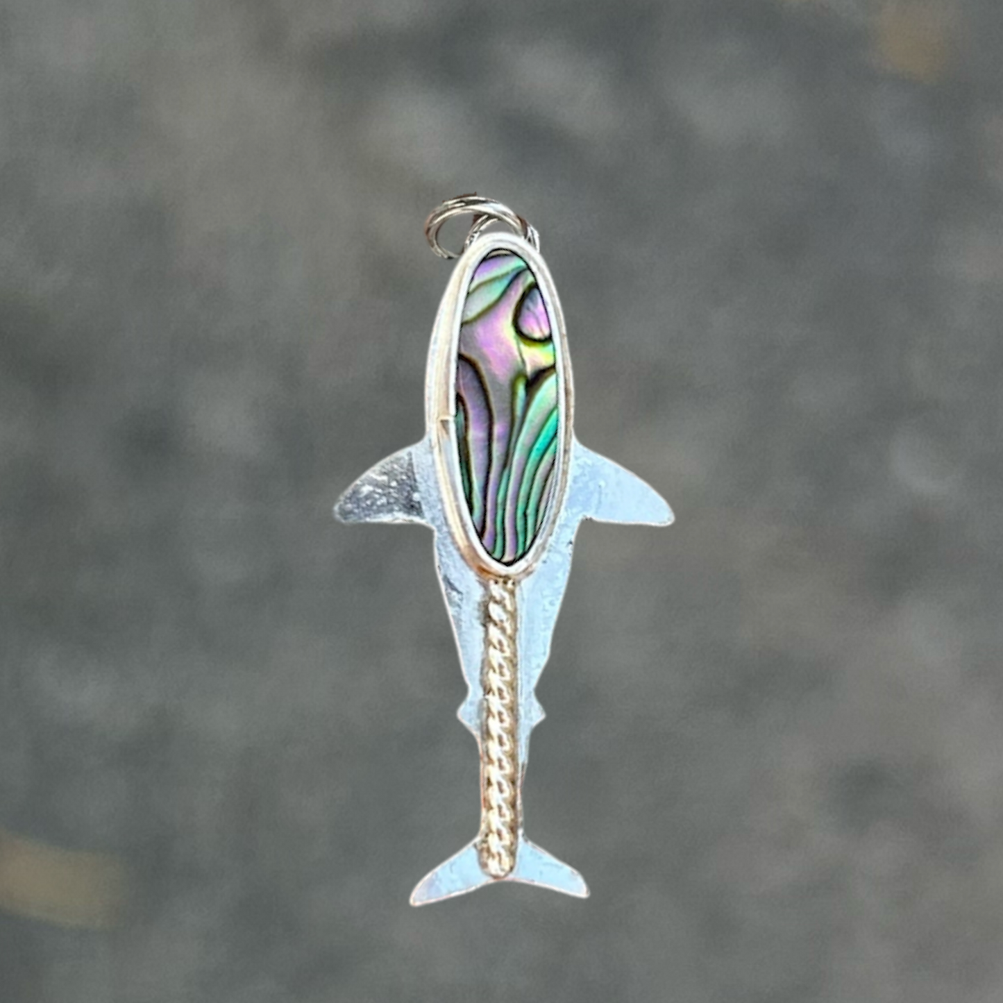 Abalone Shark Pendant