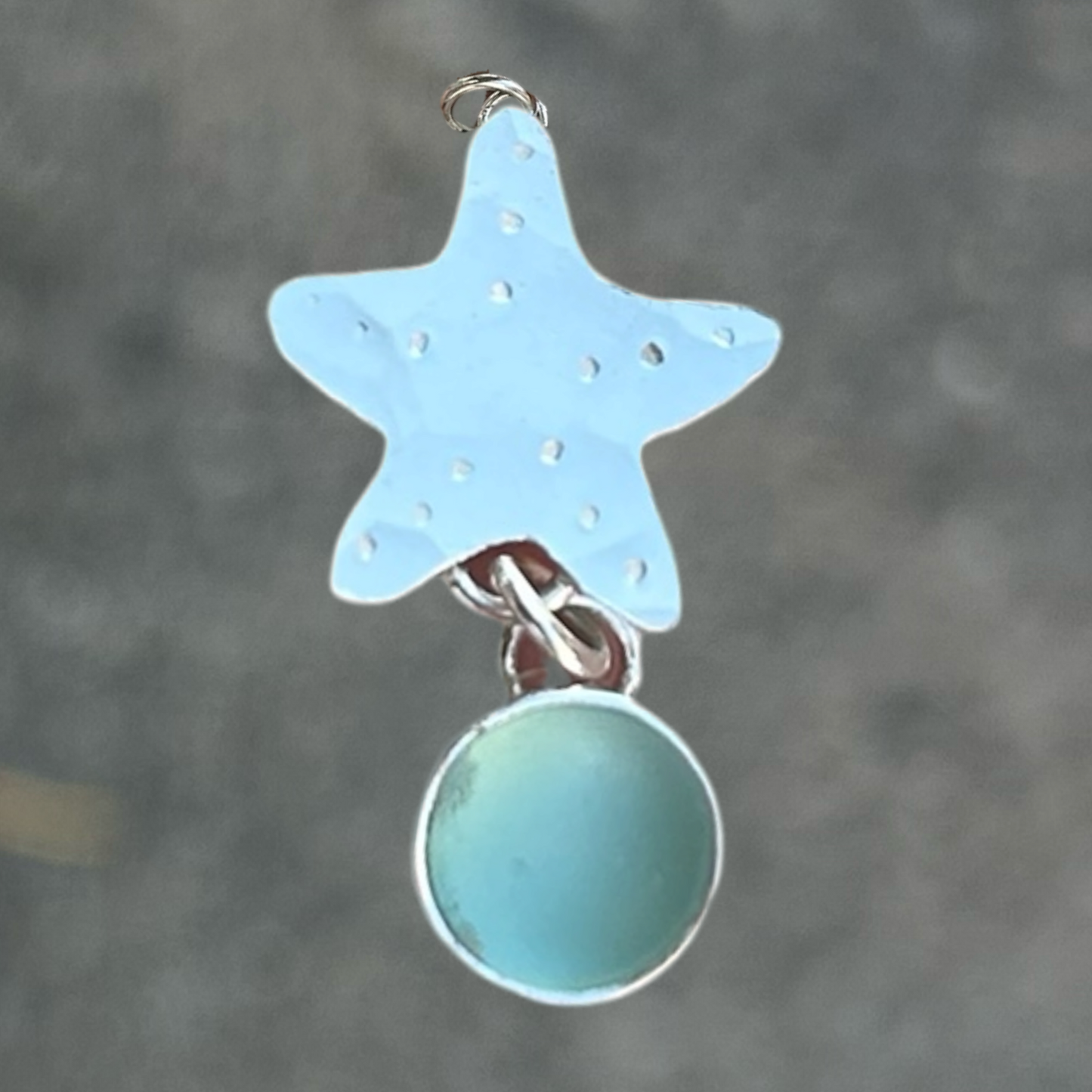 Sea Glass Starfish Pendant