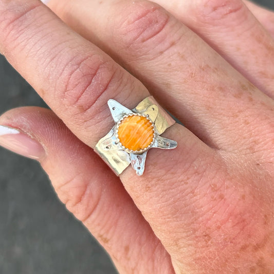 Spiny Oyster Starfish Ring